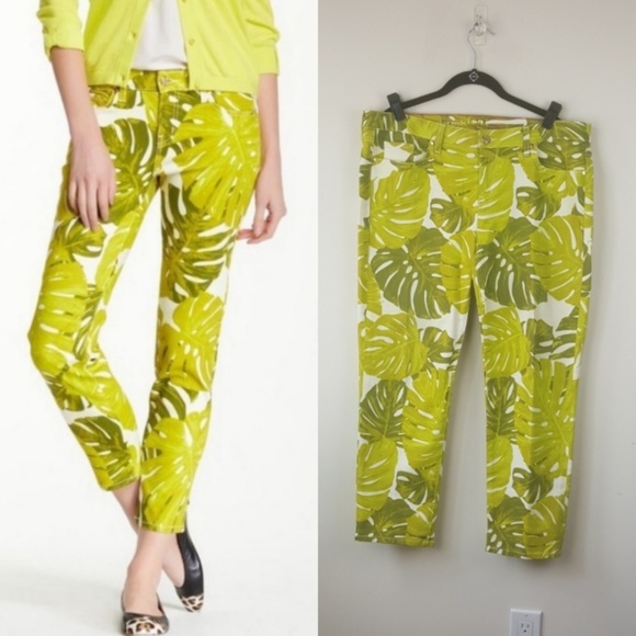 kate spade Pants - Kate Spade Havana Forest Leaf Print Capri